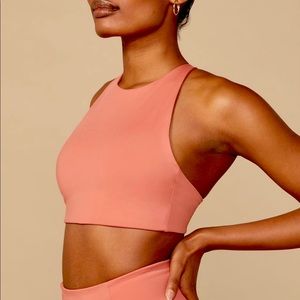 Girlfriend Collective Topanga Bra Clay High Halter